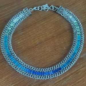 Ombré crystal choker